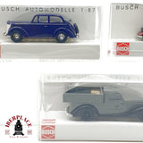 ♻️ 🚂 Busch 3x Coches Opel Olympia Mercedes Morgan plus 41110 41557 47104 Escala H0 1:87