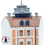 ♻️ Kibri Edificio esquinero con tienda de motos maqueta Escala H0 1:87