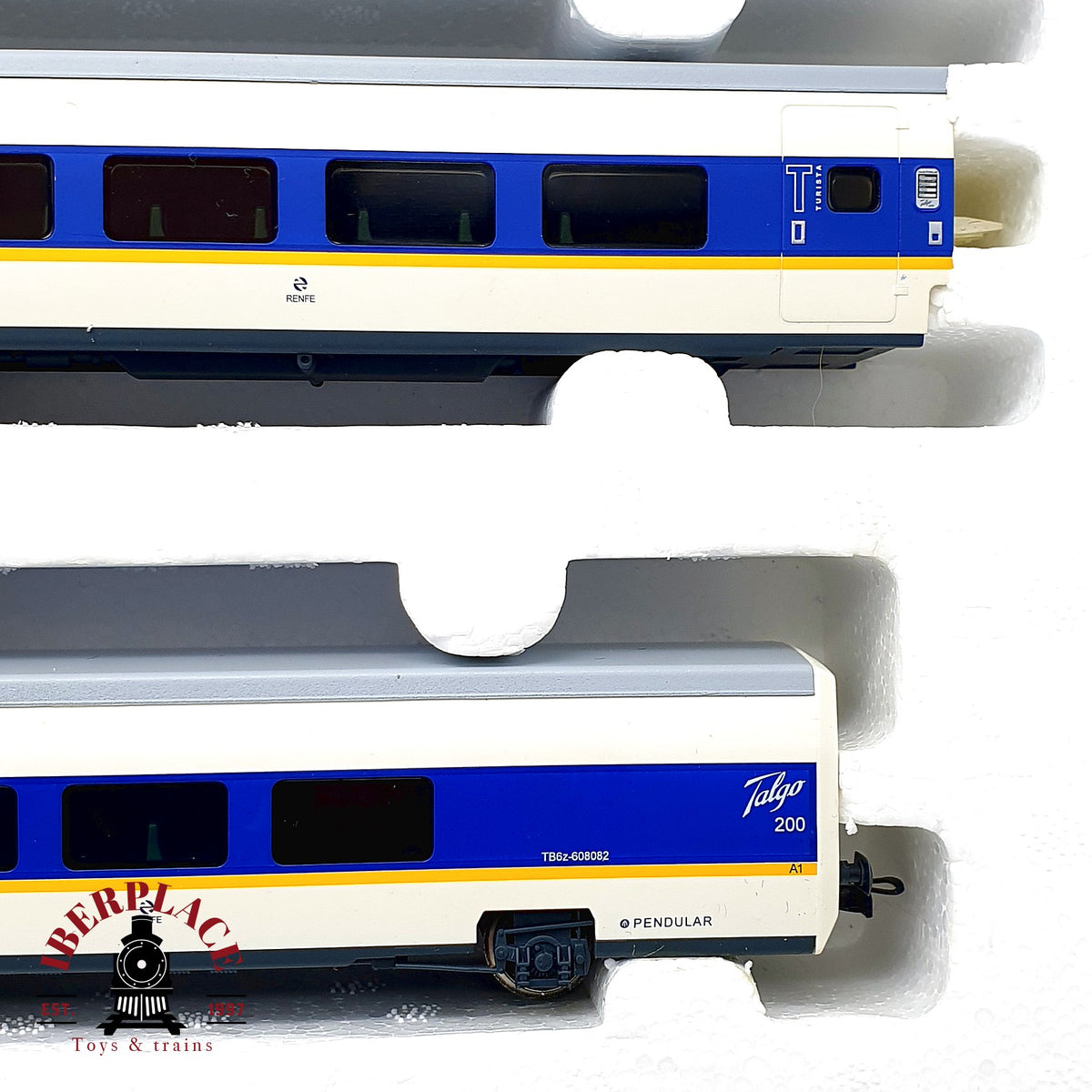 ♻️✨ Electrotren 3203K  Set Talgo 200 UNE A.V. RENFE 6 Coches Epoca V Escala H0 1:87