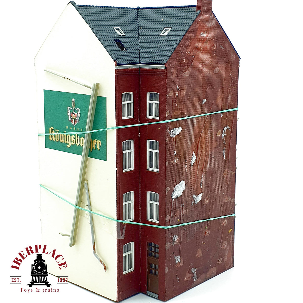 ♻️ Edificio de viviendas esquinero clasico fachada urbana Escala H0 1:87