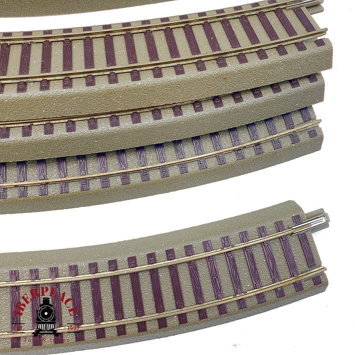 ♻️ ✨ Roco 61123 geoLINE 12x vía curva R3 con balasto para maqueta Escala H0 1:87 DC