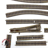 ♻️ 🧩  Fleischmann Lote Vias Fleischmann Profi Gleis Defectuosas Cortadas Desvios Escala N 1:160