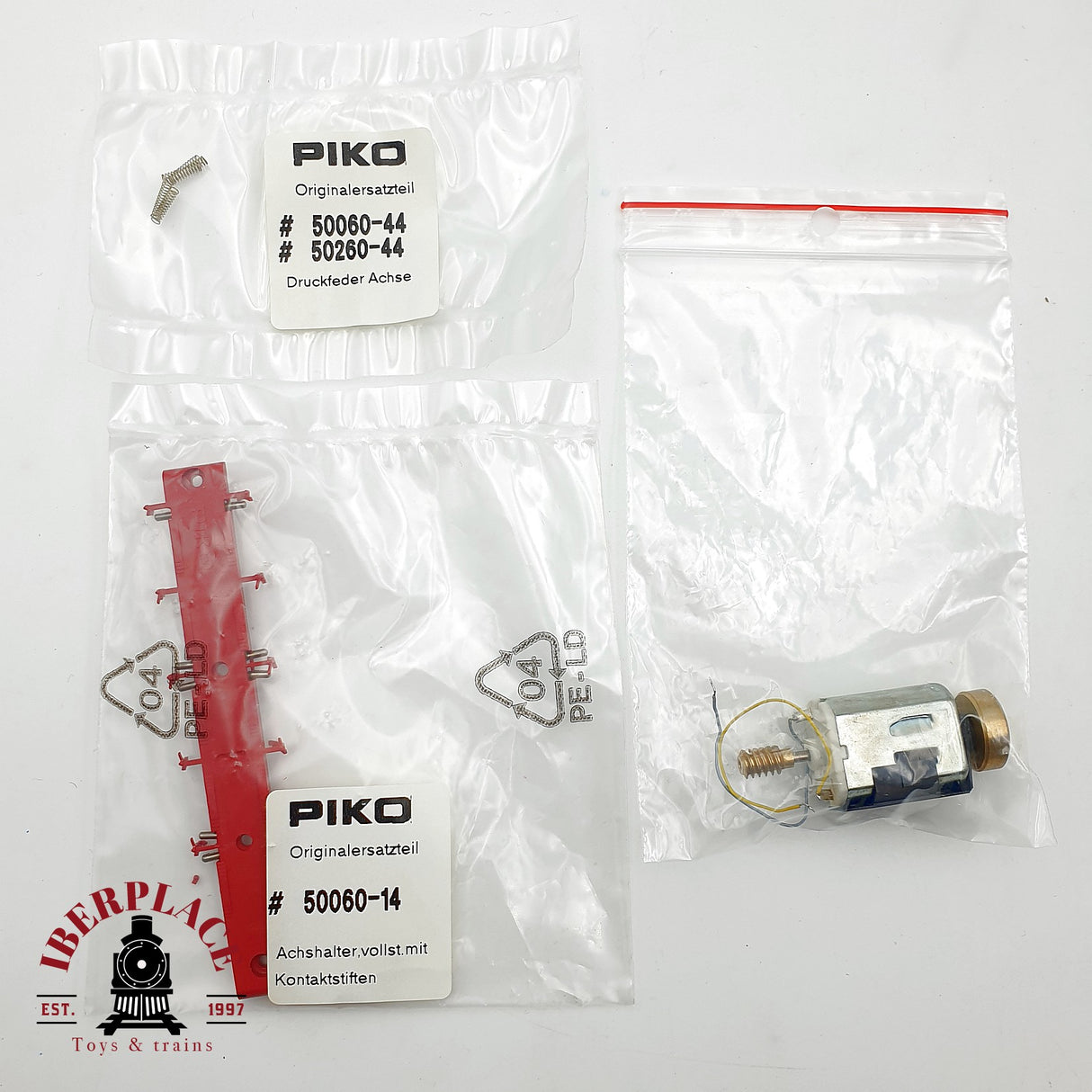 ♻️ 🧩 Piko 50060-14 soporte ejes contactos 50060-44 muelles motor ancla de campana Escala H0 1:87