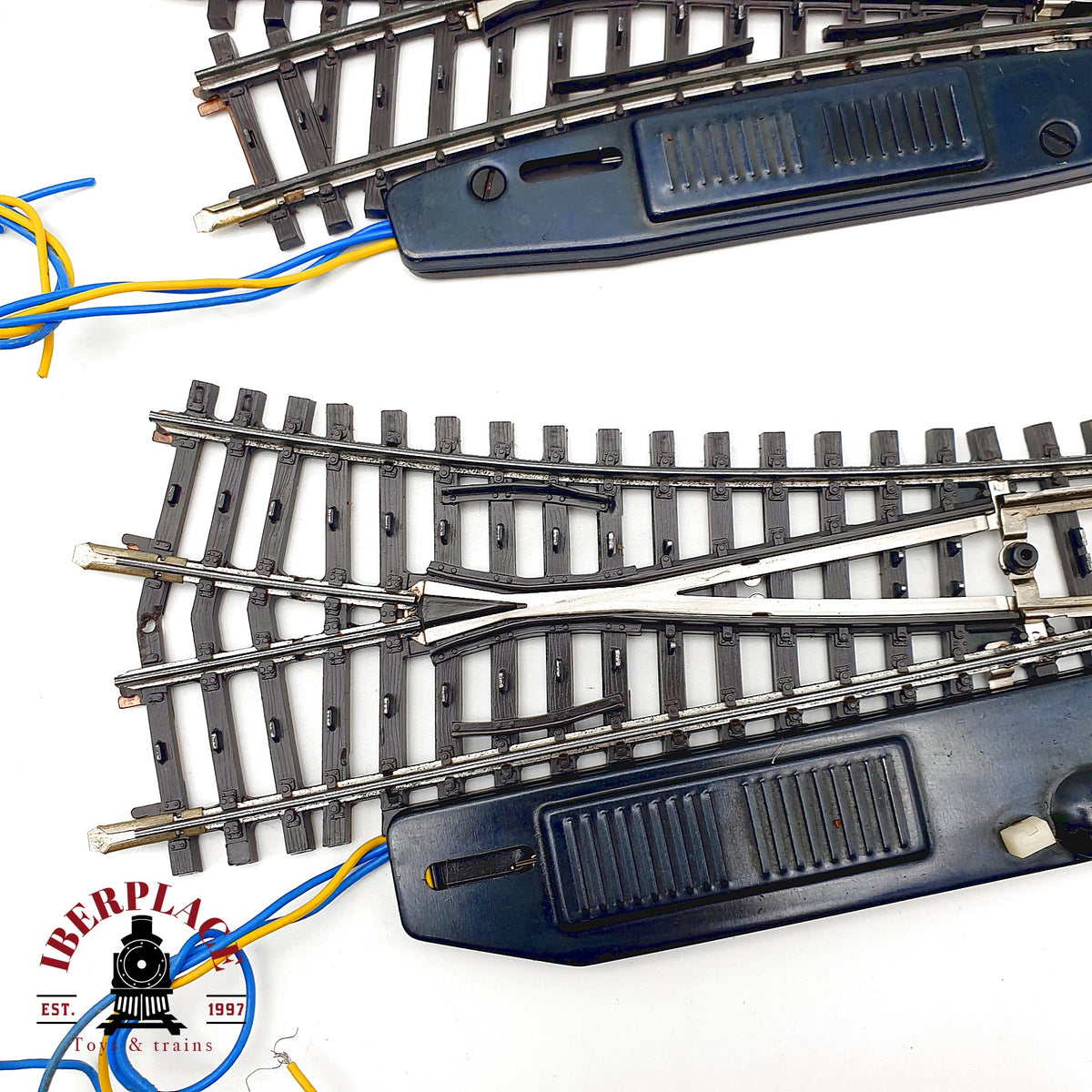 ♻️ 🛠️ Märklin K-Gleis 6x desvíos eléctricos rectos y triple vía Escala H0 1:87 AC