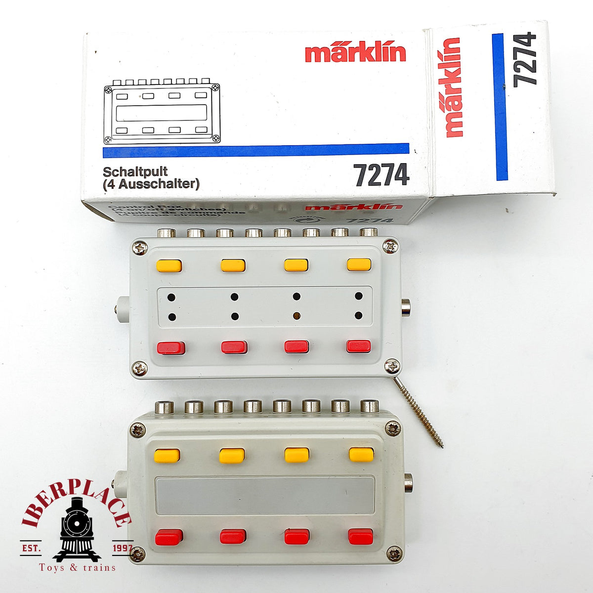 ♻️🚂 Märklin 7274 2x Cuadro de mandos Schaltpult interruptores Escala H0 1:87