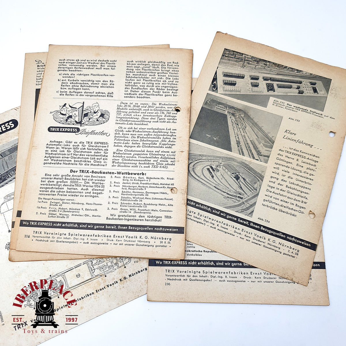 ♻️ 🚂 Trix Express Folletos  Dienst Catalogo Vintage Antiguo Escala H0 1:87