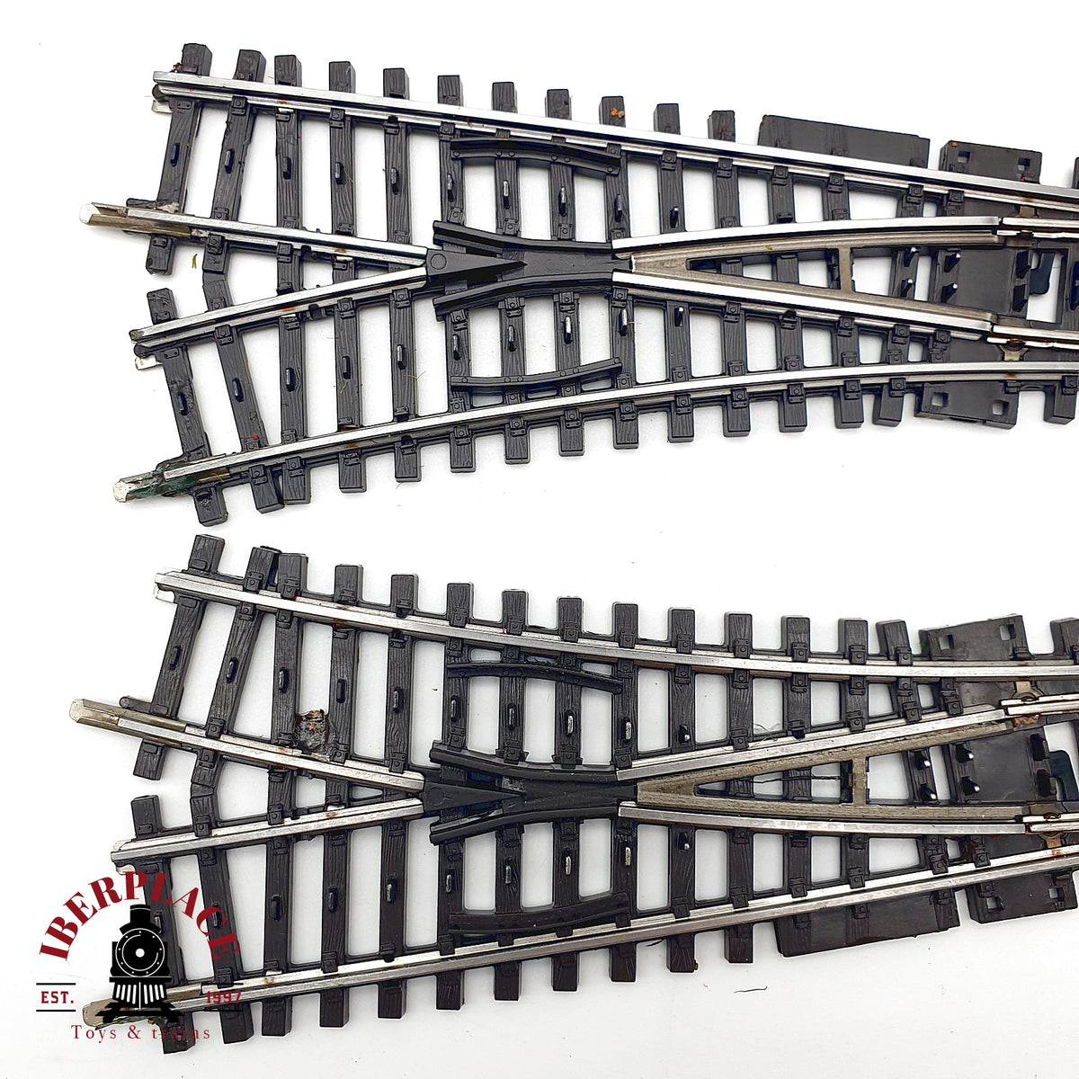 ♻️🚂 Märklin 22715 K-Gleis 2x desvío manual izquierda y derecha Escala H0 1:87