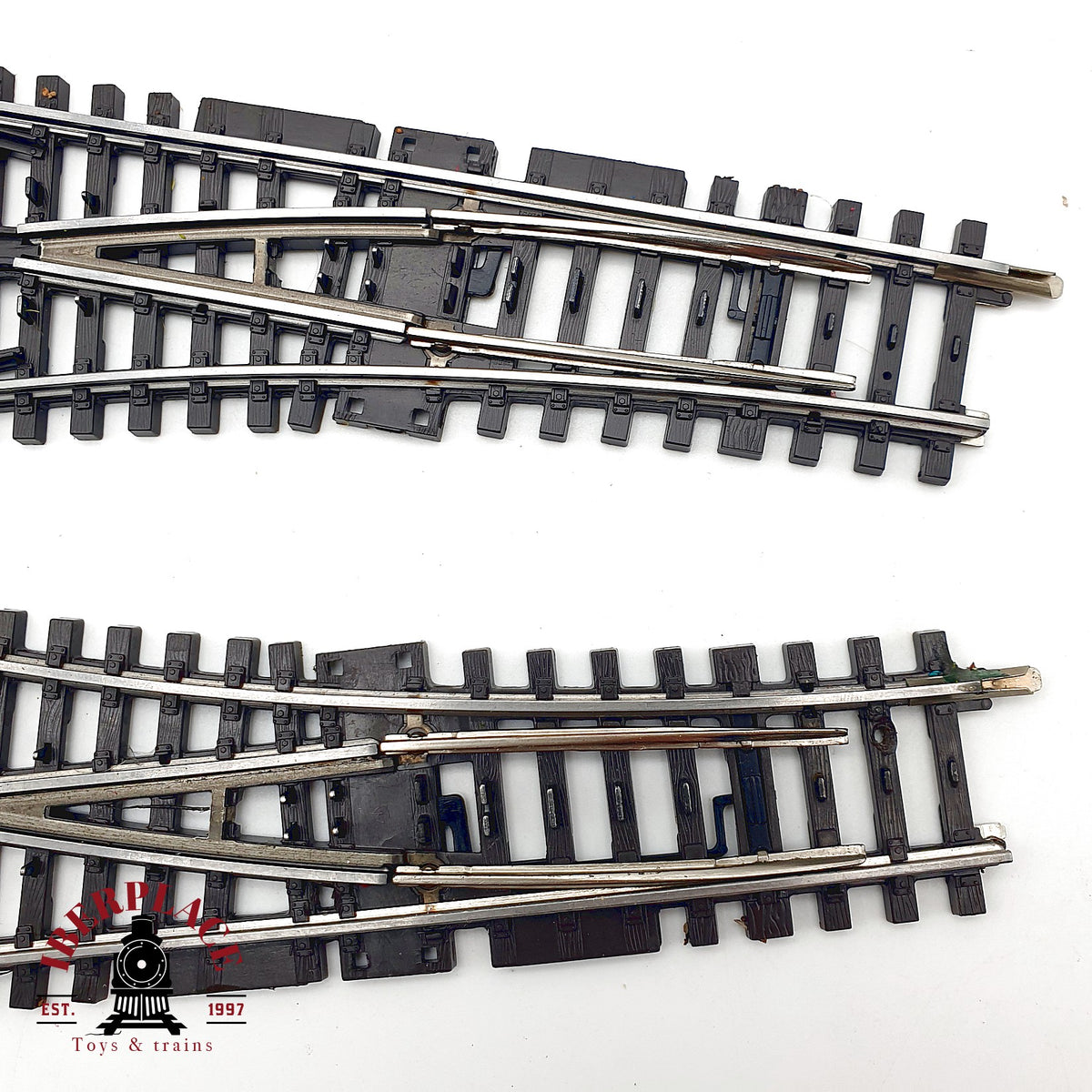 ♻️🚂 Märklin 22715 K-Gleis 2x desvío manual izquierda y derecha Escala H0 1:87