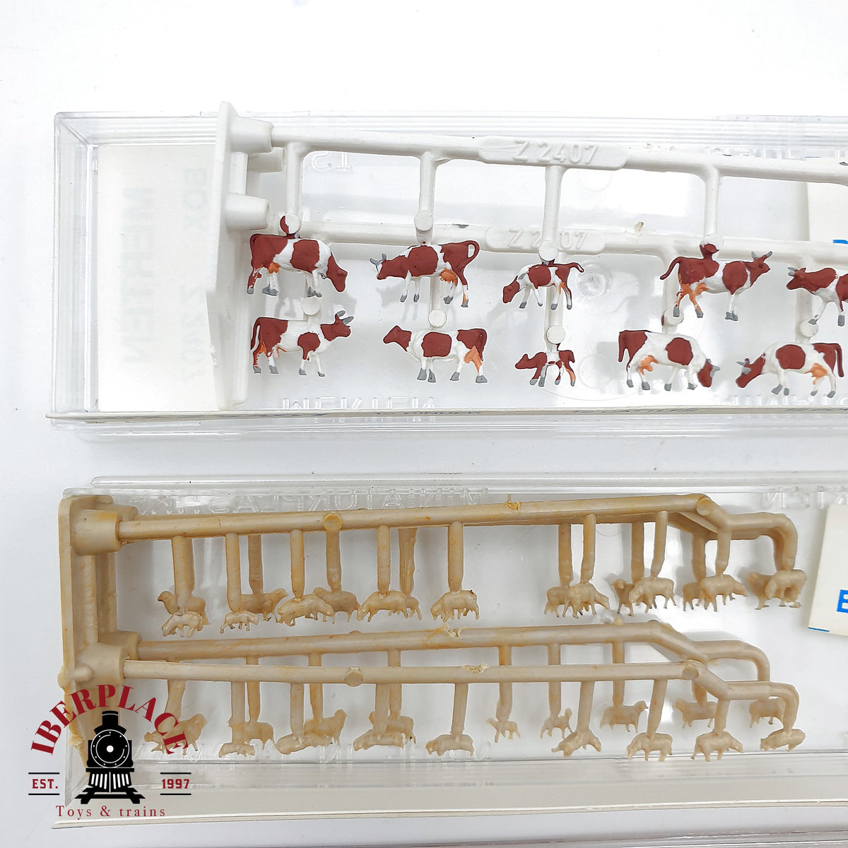 ♻️ 🚂 Merten Z2107 Z2403 Z2408 Z2410 lote vacas ovejas caballos figuras Z 1:220