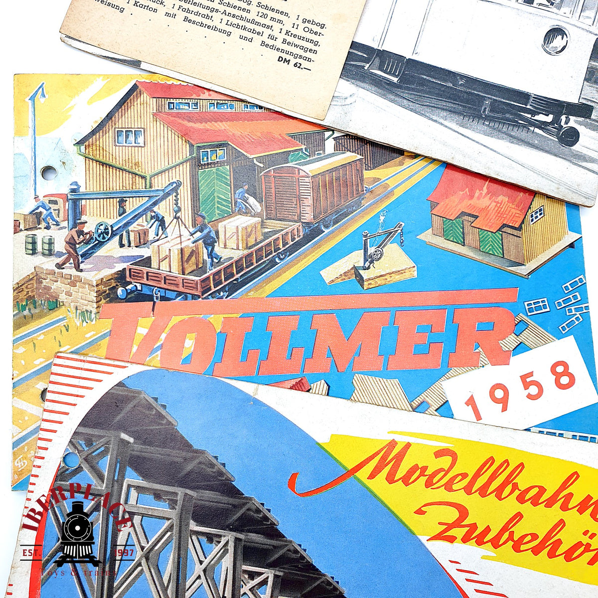 ♻️ 🚂 Lote Catalogos Vintage Hamo 1953 Vollmer 1958 Kibri  Escala H0 1:87