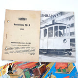 ♻️ 🚂 Lote Catalogos Vintage Hamo 1953 Vollmer 1958 Kibri  Escala H0 1:87