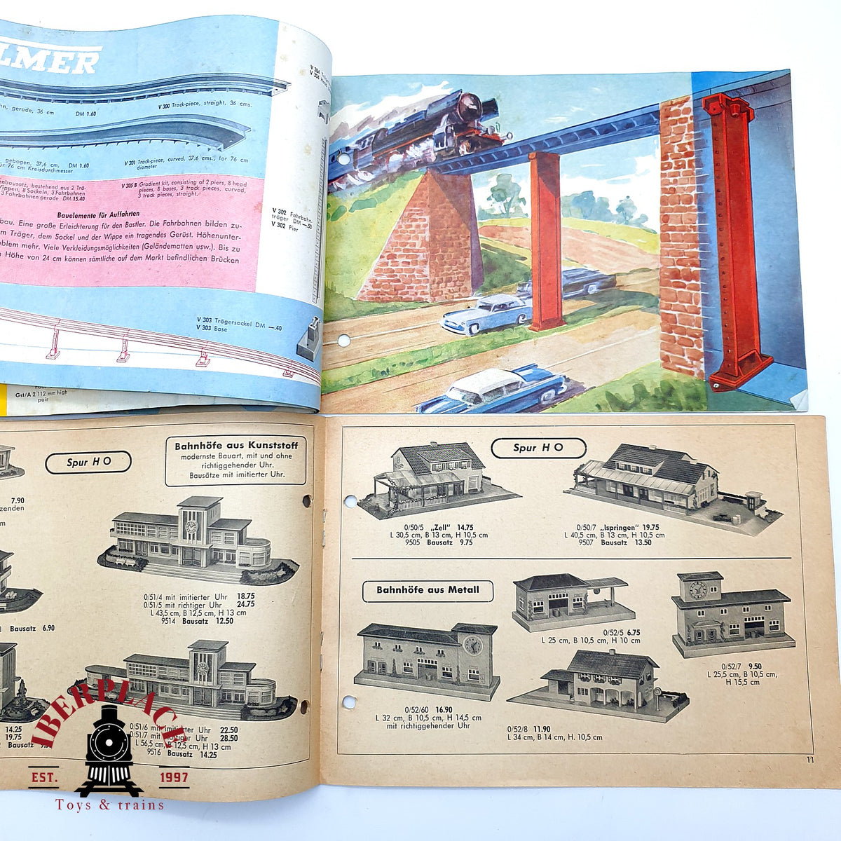 ♻️ 🚂 Lote Catalogos Vintage Hamo 1953 Vollmer 1958 Kibri  Escala H0 1:87