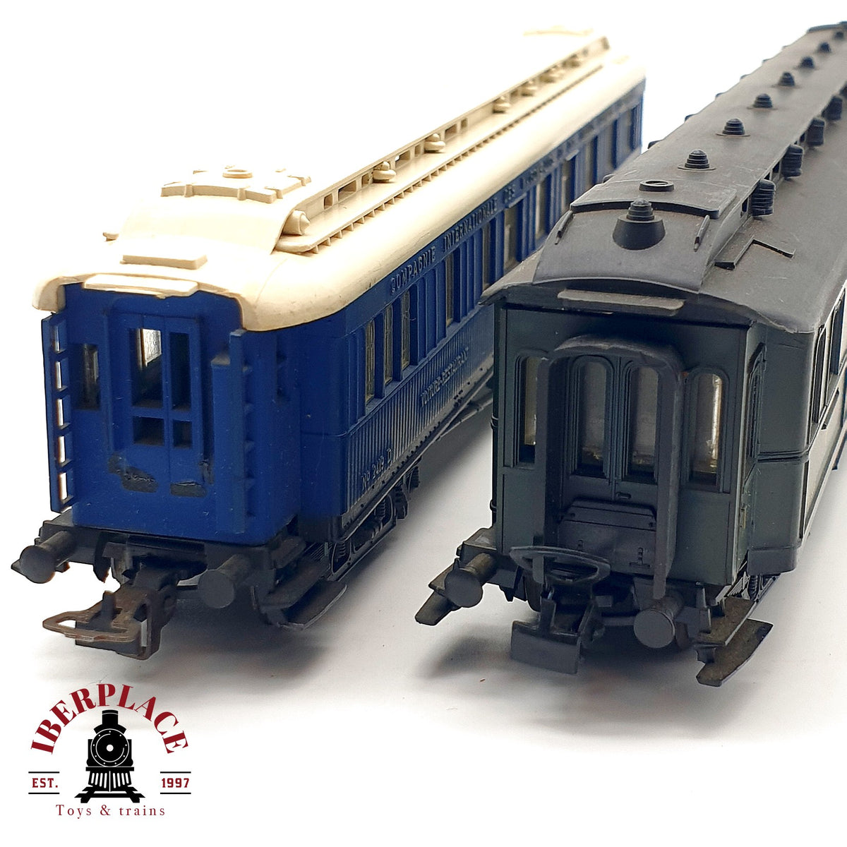 ♻️ 🚂 Liliput 2x Vagones Pasajeros CIWL Restaurante P.O.-MIDI Ep II Escala H0 1:87