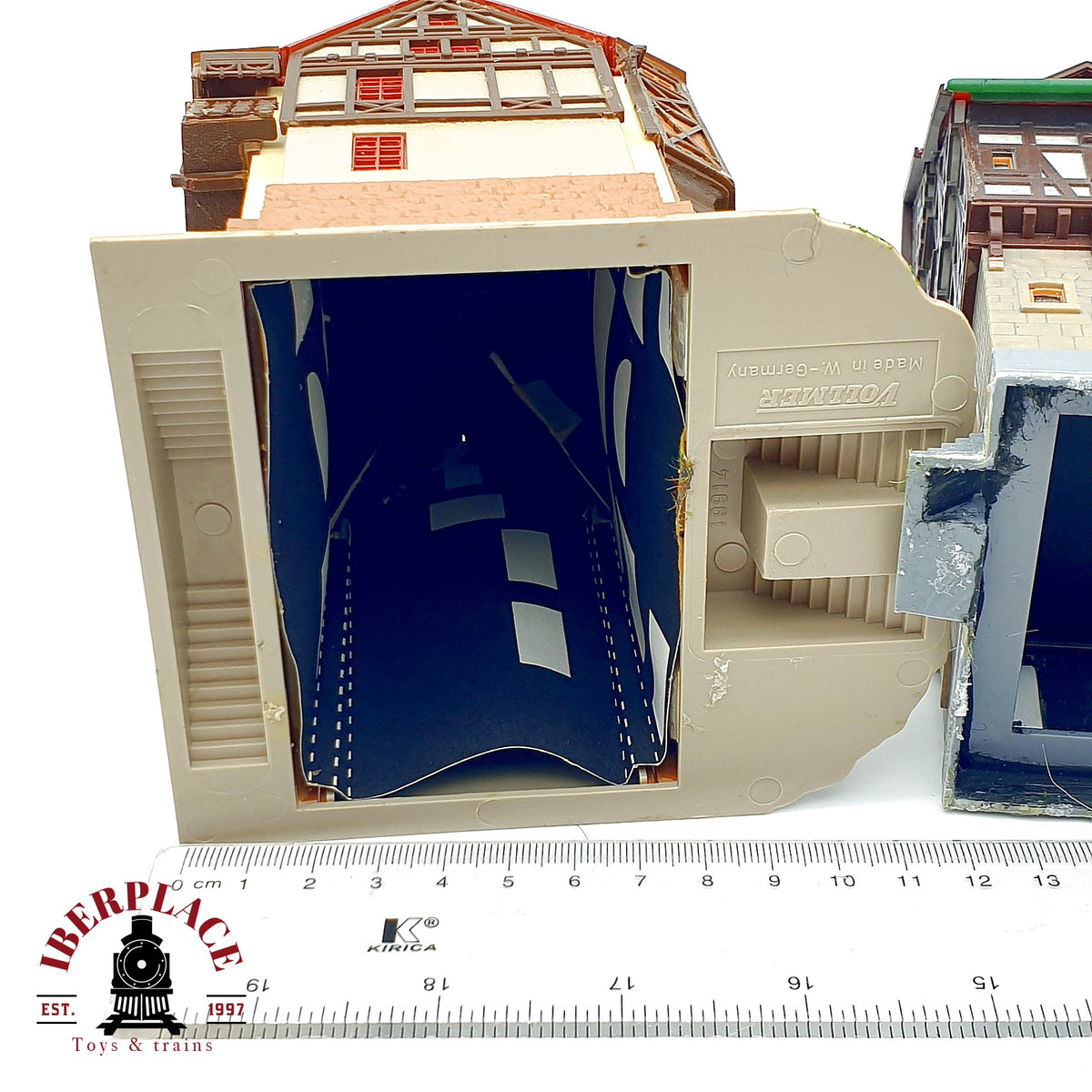 ♻️ 2x Vollmer Edificios entramado de madera Rathaus Casa maquetas Escala H0 1:87