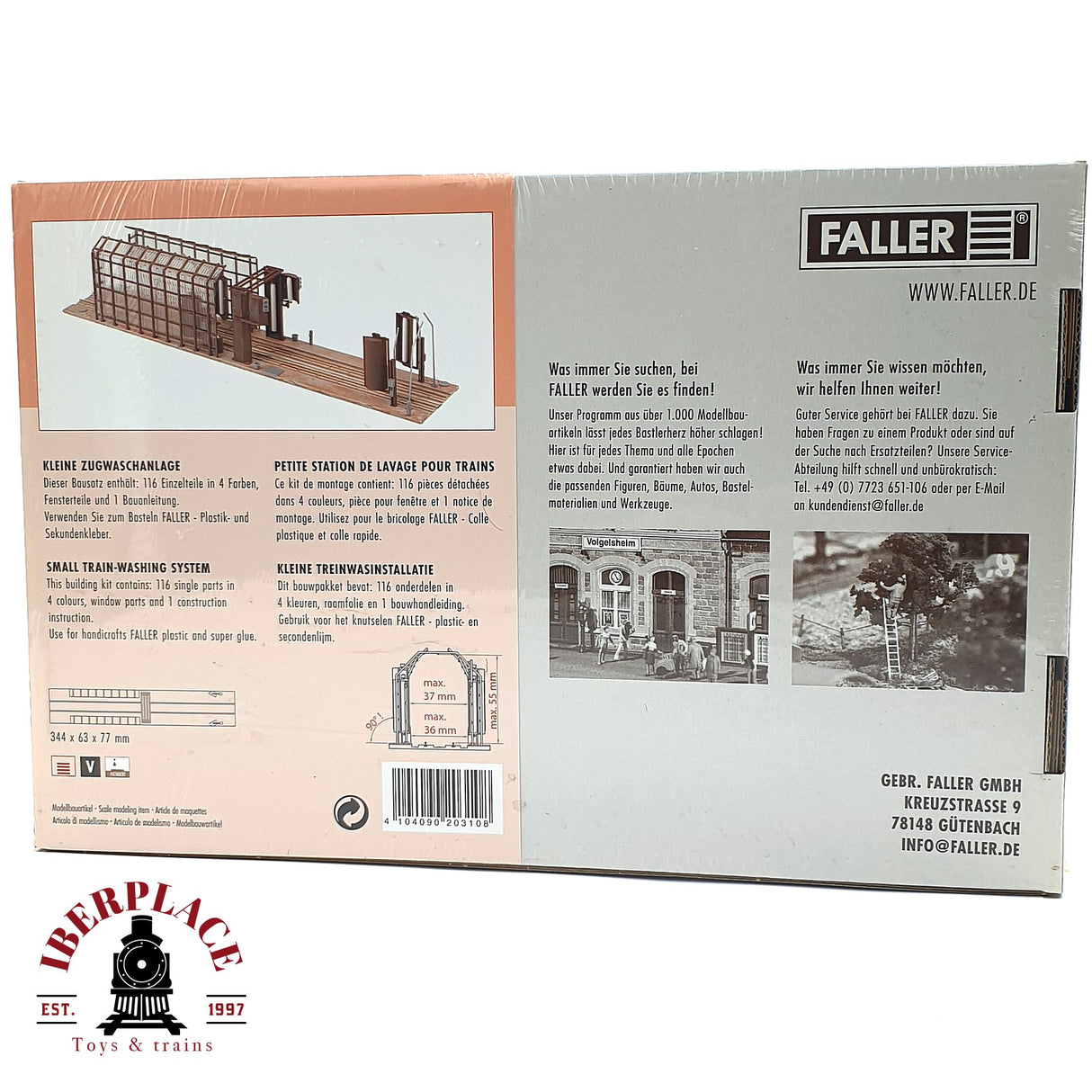 💡 Faller 120310 Lavado de trenes Kit de montaje H0 escala 1:87 E18