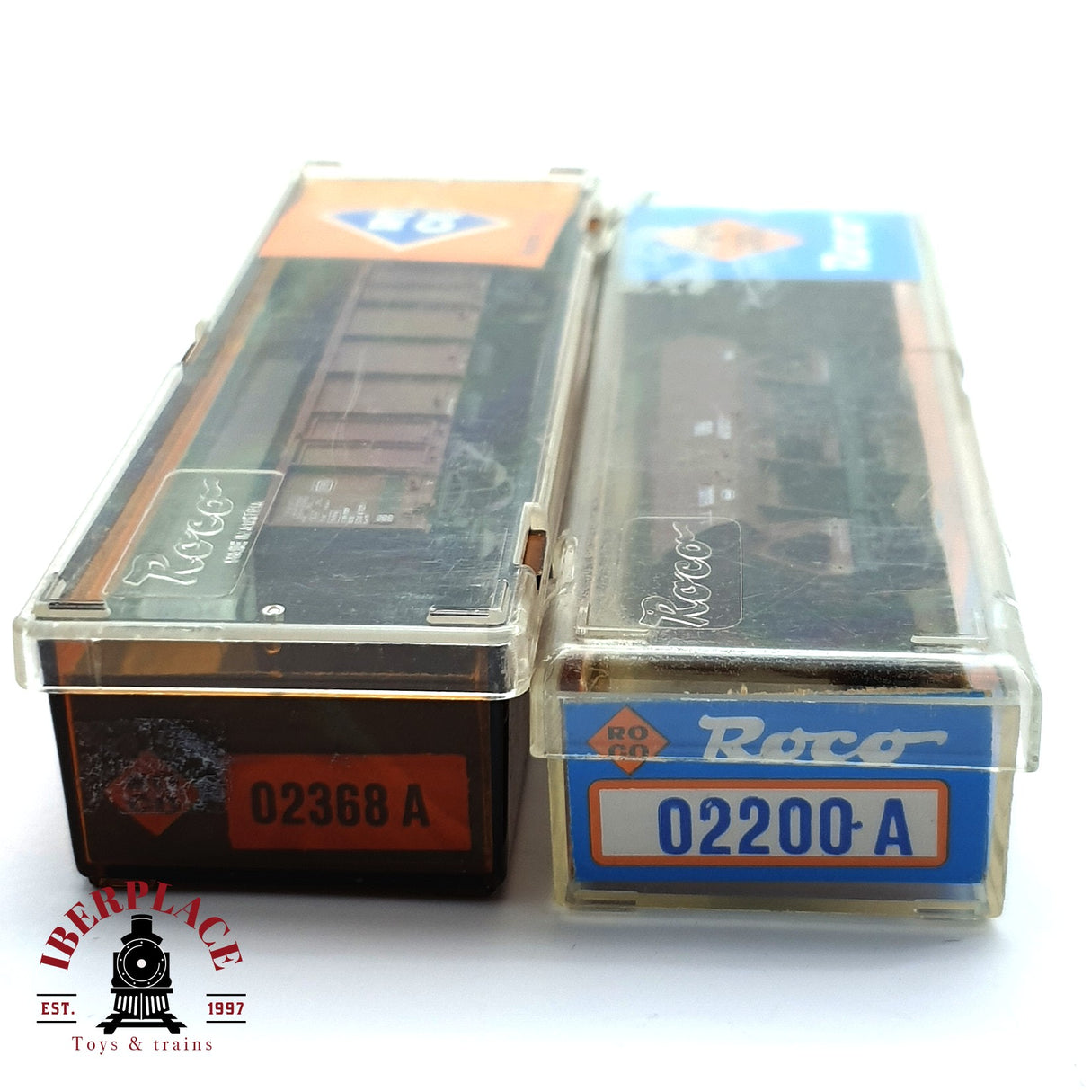 ♻️ 2da mano - 2x Roco vagon de bordes altos con carbón y vagón tolva DB N escala 1:160 E16
