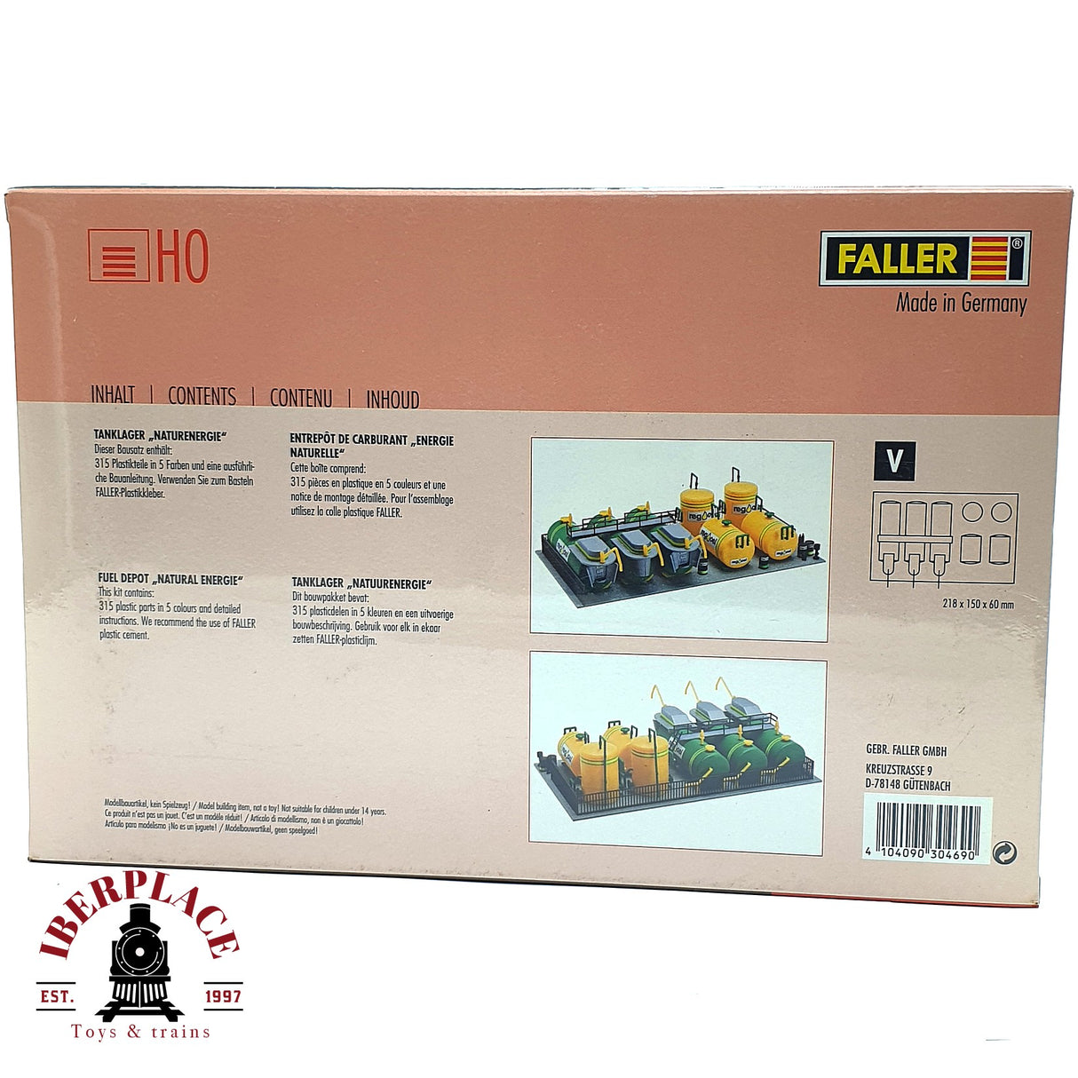 💡 Faller 130469 depósito de combustible Kit de montaje H0 escala 1:87 E18