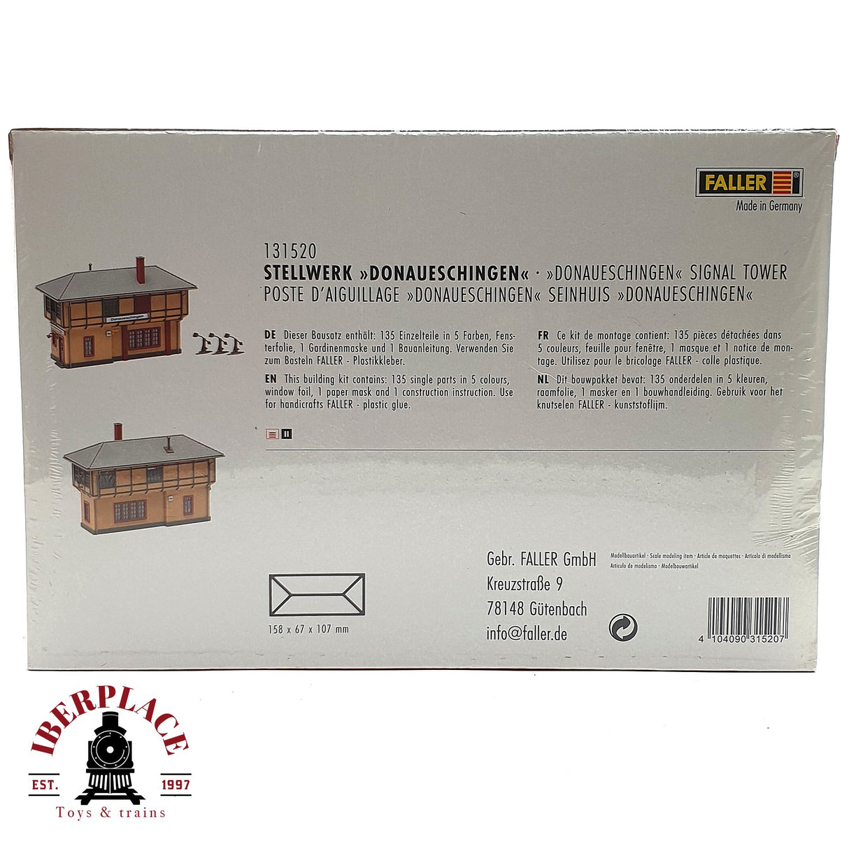 💡 Faller 131520 caja de señales Donaueschingen Kit de montaje H0 escala 1:87 E18