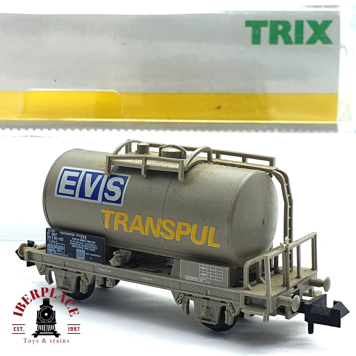 ♻️ 2da mano - Minitrix 15644-11 vagon cisterna EVS Transpul SNCF N escala 1:160 E16