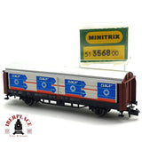 ♻️ 2da mano - Minitrix  51 3568 00 vagón cerrado SKF N escala 1:160 E16