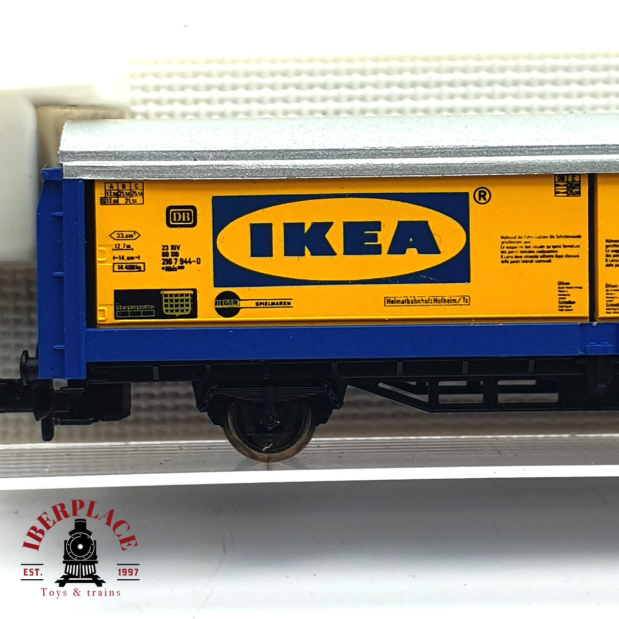 ♻️ 2da mano - Fleischmann 90 8335 vagón cerrado ikea DB N escala 1:160 E16
