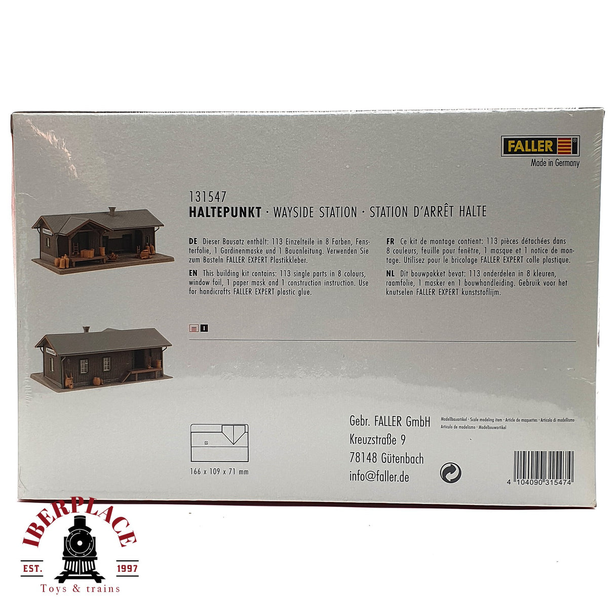 💡 Faller 131385 Estacion de mercancia Kit de montaje H0 escala 1:87 E18