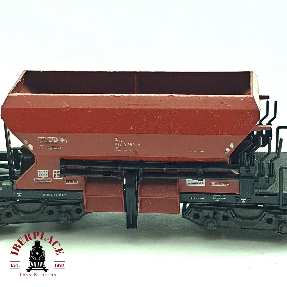 ♻️ 2da mano - 2x Minitrix vagón tolva y vagón auto descargable DB N escala 1:160 E16