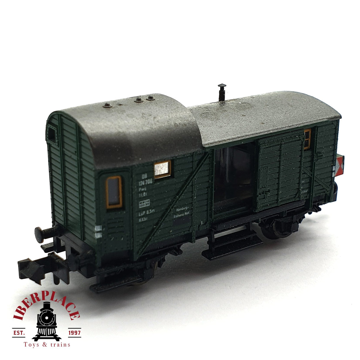 ♻️ 2da mano -  Fleischmann 8200 vagón equipajes DB 124 206 N escala 1:160 E16
