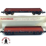♻️ 2da mano - Fleischmann 8281 vagones plataforma DB N escala 1:160 E16