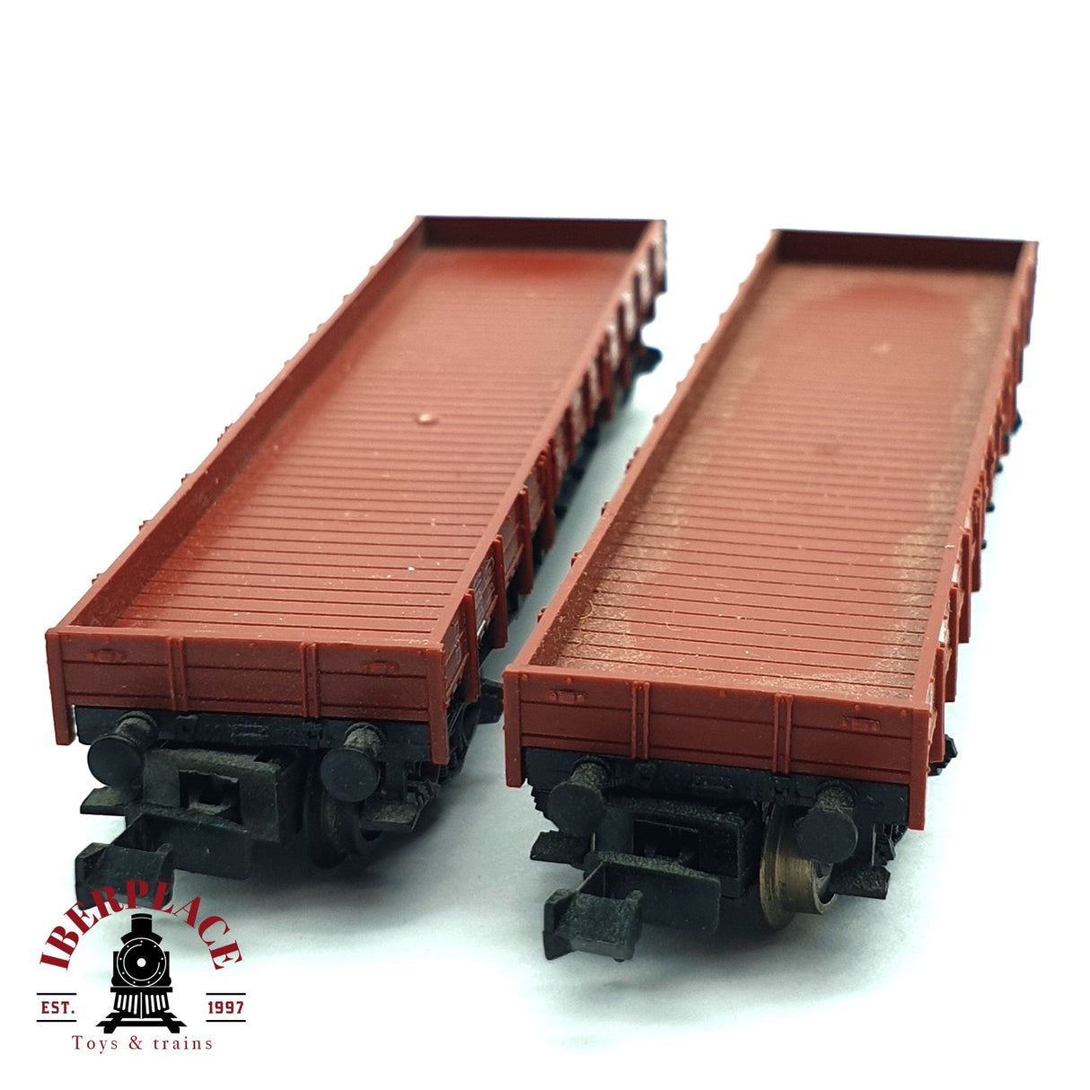 ♻️ 2da mano - Fleischmann 8281 vagones plataforma DB N escala 1:160 E16