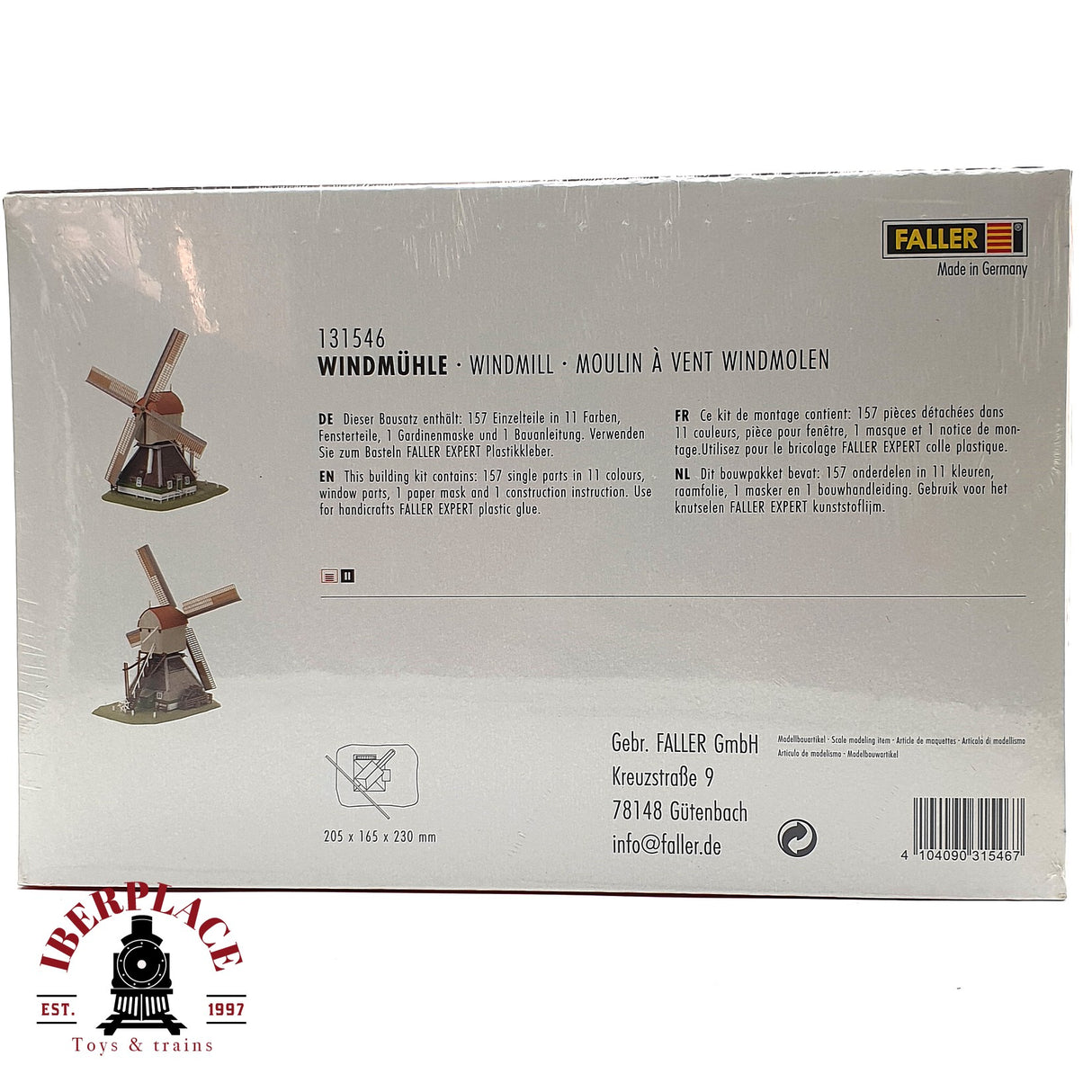 💡 Faller 131546 Molino de viento Kit de montaje H0 escala 1:87 E18