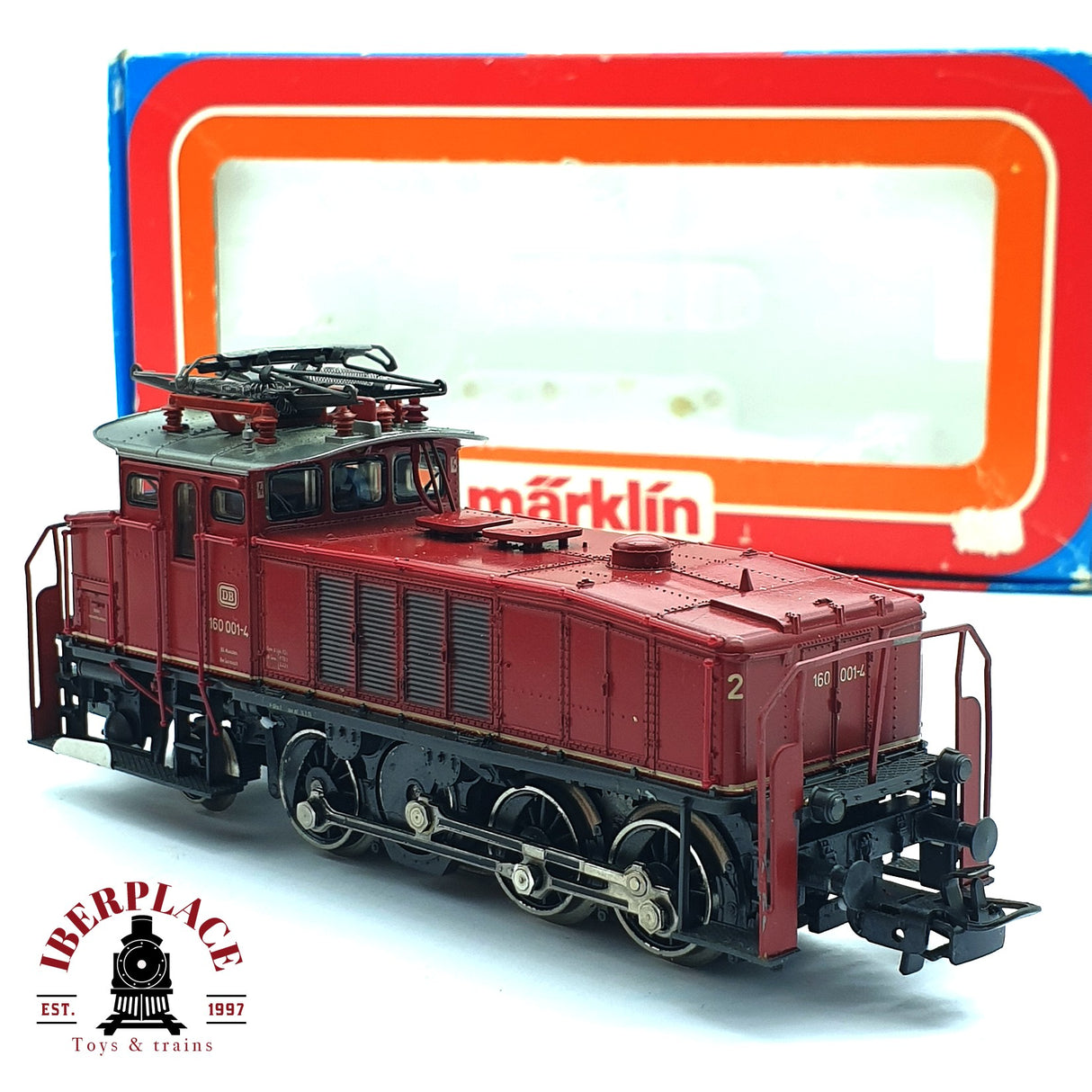 ♻️ 2da mano -  Märklin 3157 Locomotora BR 160 001-4 DB  H0 escala 1:87 E16