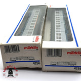♻️ 2da mano -  2x Märklin 4255 4256 vagones pasajeros DB clases 1-2 Silver H0 escala 1:87 E16