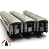 ♻️ 2da mano -  3x Märklin Primex vagones pasajeros DB clases 1-2 Silver  H0 escala 1:87 E16