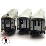 ♻️ 2da mano -  3x Märklin Primex vagones pasajeros DB clases 1-2 Silver  H0 escala 1:87 E16