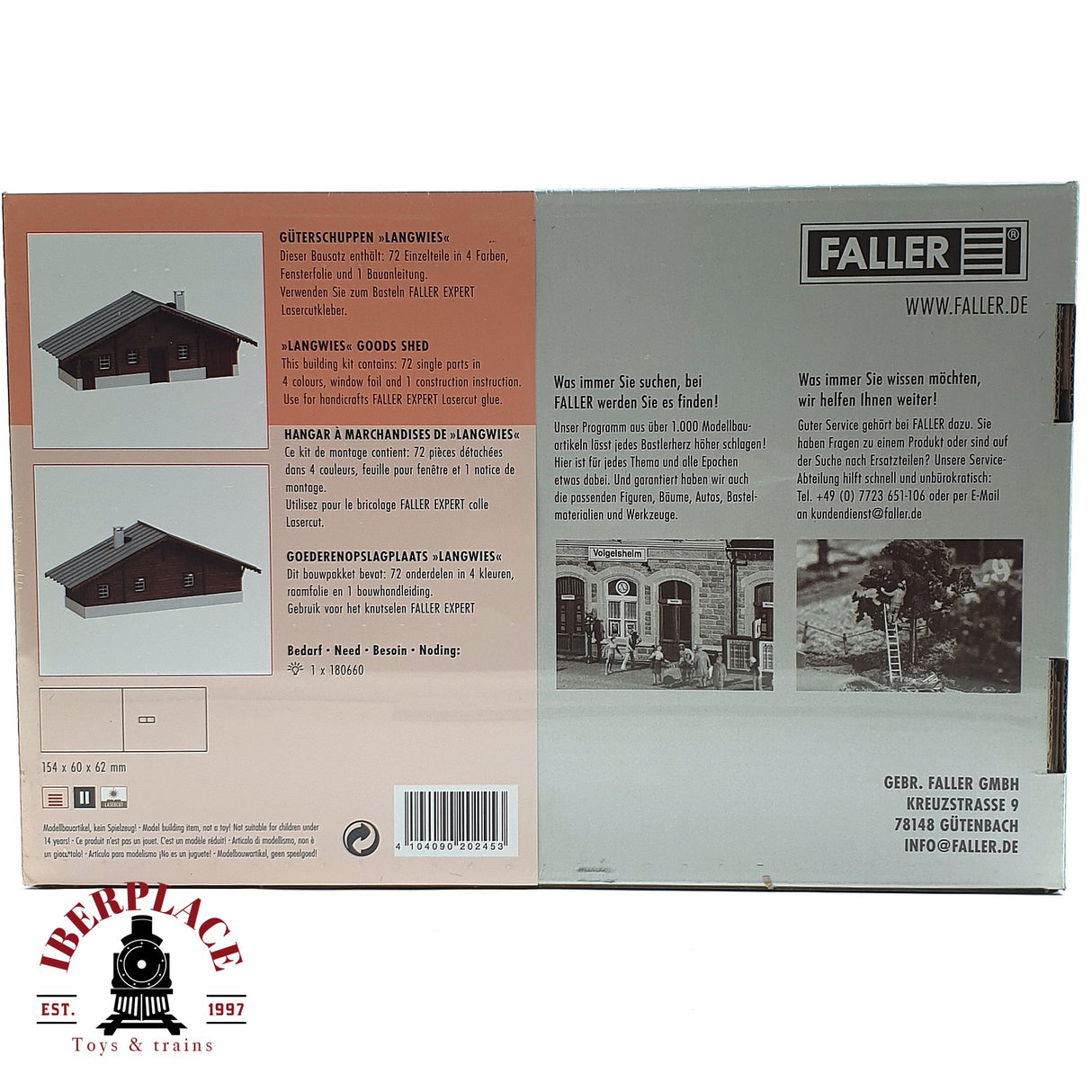 💡 Faller 120245 Almacén de mercancías Kit de montaje H0 escala 1:87 E18
