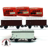 ♻️ 2da mano -  3x Märklin Primex  4542 4543 vagones cerrados DB 248 680 H0 escala 1:87 E16