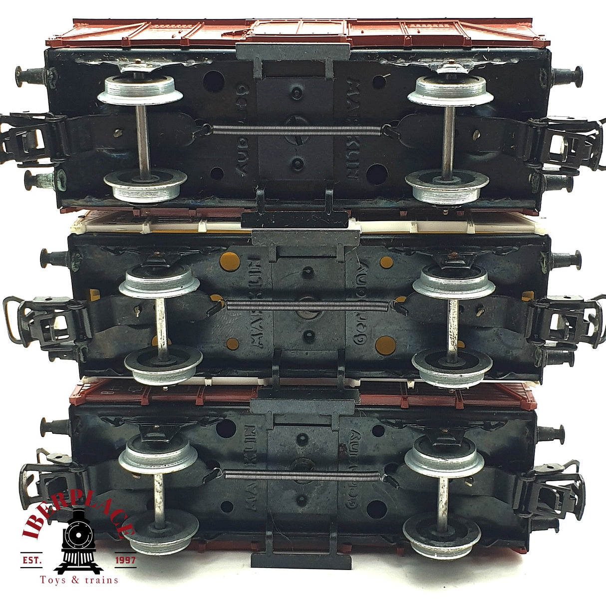 ♻️ 2da mano -  3x Märklin Primex  4542 4543 vagones cerrados DB 248 680 H0 escala 1:87 E16