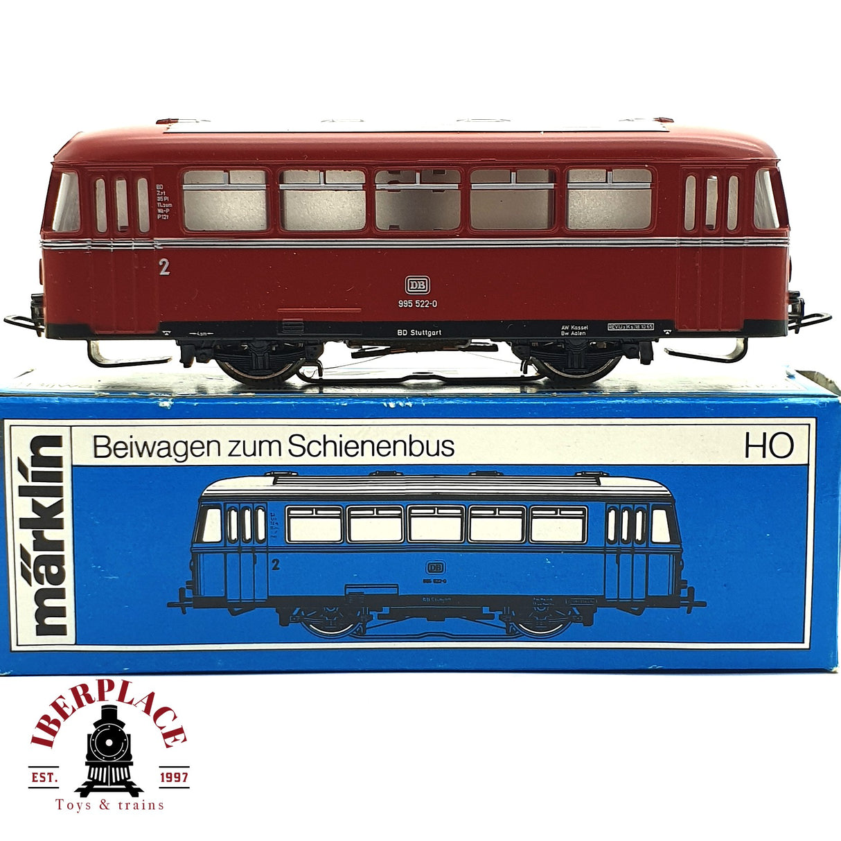 ♻️ 2da mano -  AC Märklin 4018 Ferrobus Railbus DB 995 522-0 H0 escala 1:87 E16
