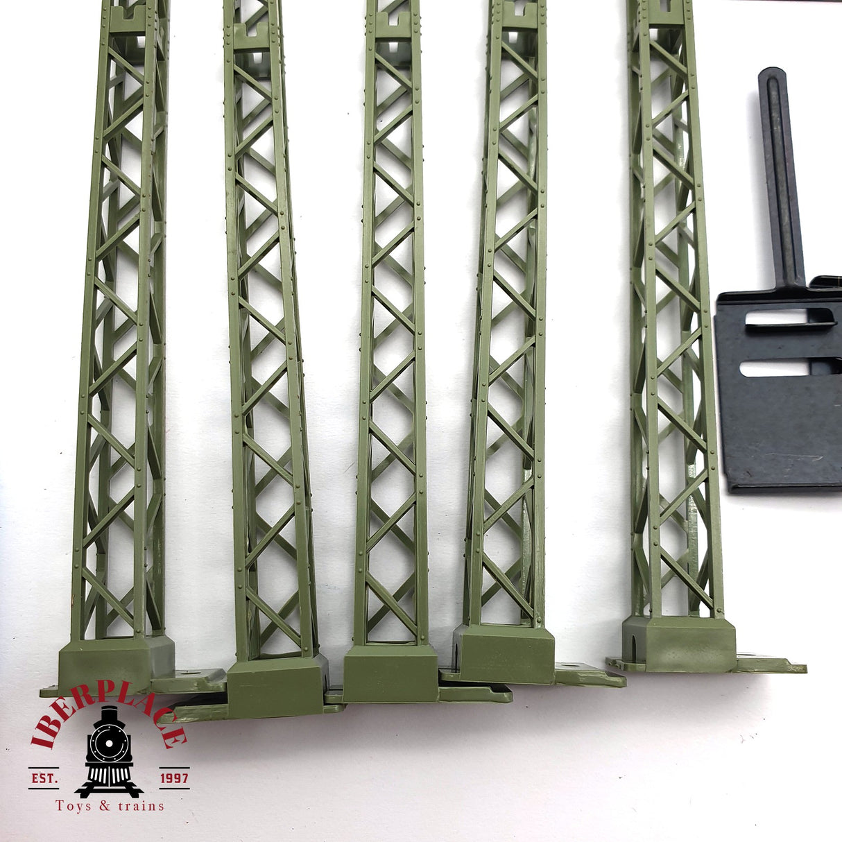 ♻️ 2da mano -  Märklin 7021 5x Torre de catenaria sistema M y K H0 escala 1:87 E16 1/4