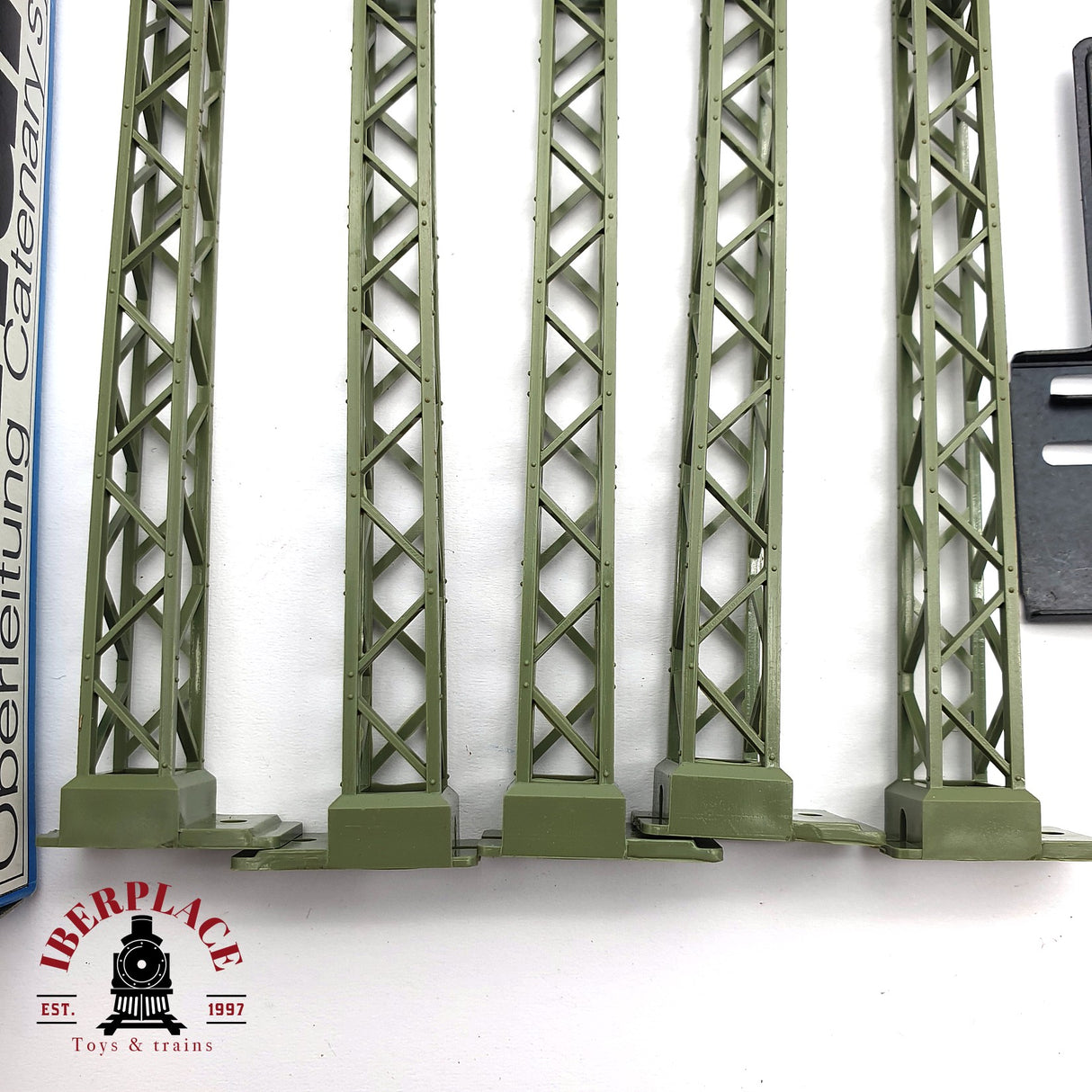 ♻️ 2da mano -  Märklin 7021 5x Torre de catenaria sistema M y K H0 escala 1:87 E16 2/4