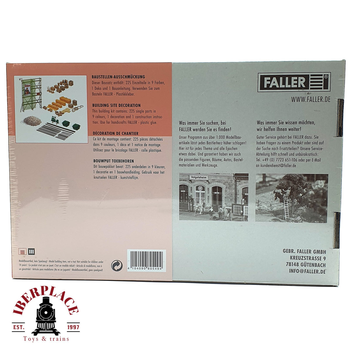 💡 Faller 180549 Decoración de obras Kit de montaje H0 escala 1:87 E18