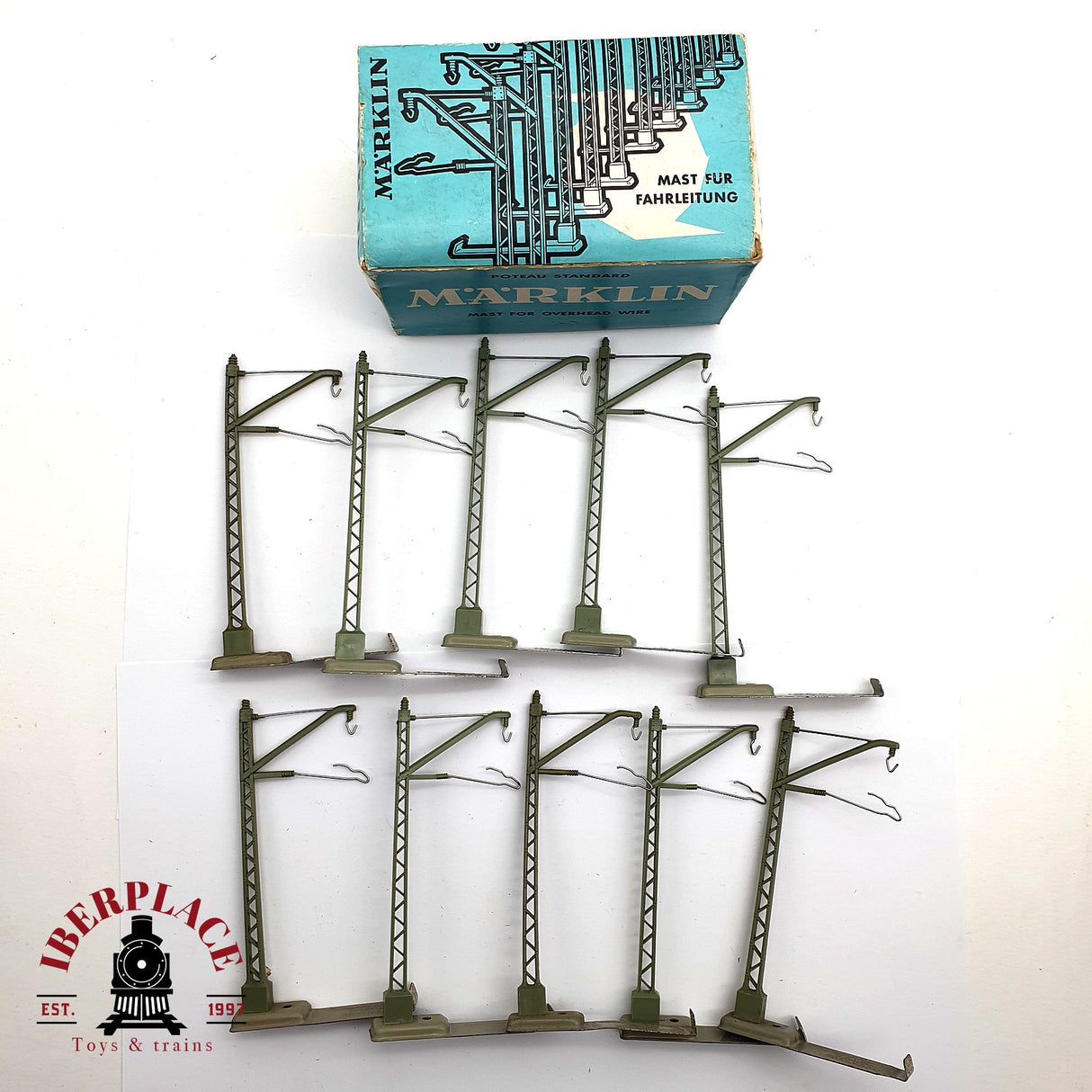 ♻️ 2da mano -  Märklin 10x 7009 Postes de catenaria H0 escala 1:87 E16 3/3