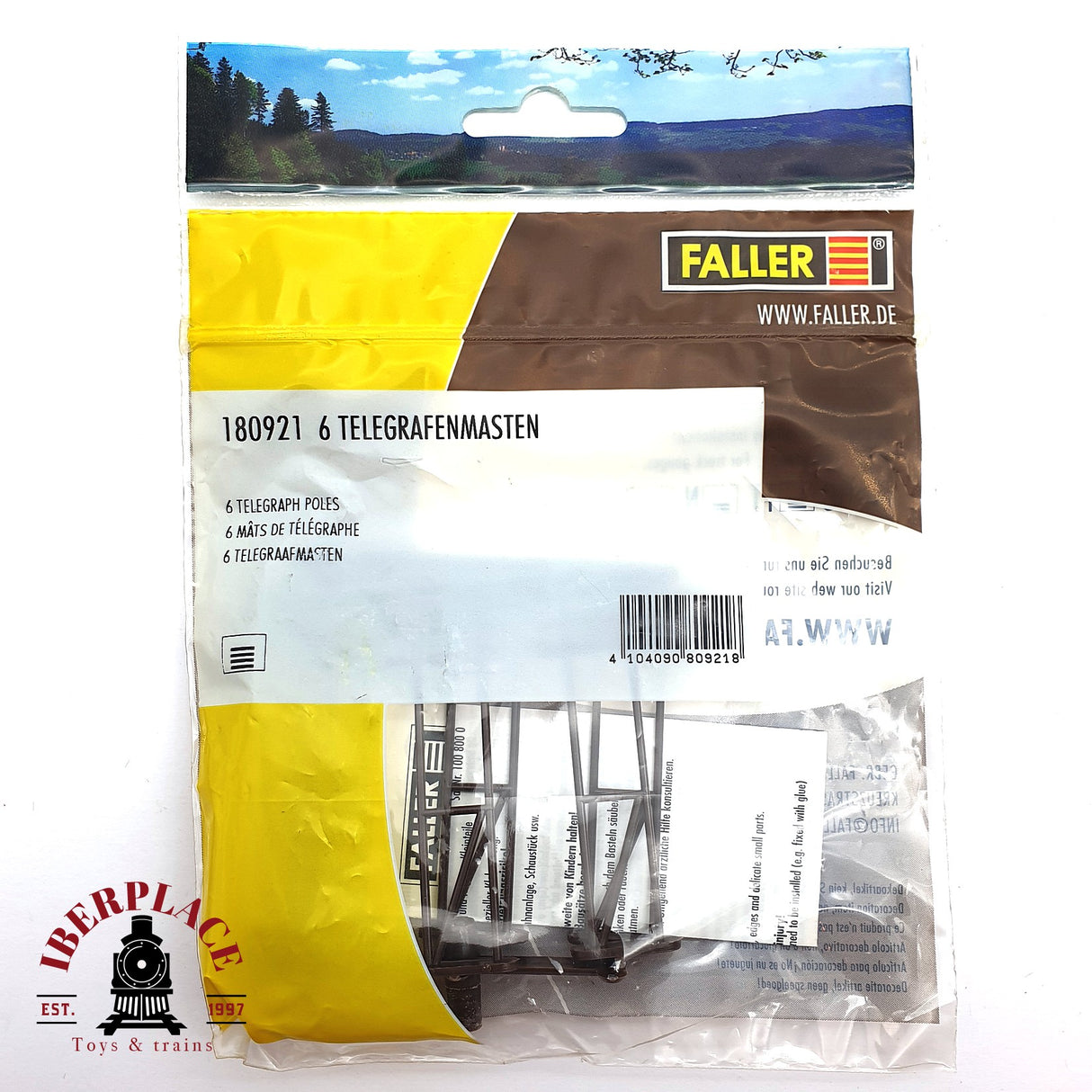 💡 Faller 180921 - 6 Postes de telégrafos  H0 escala 1:87 E18