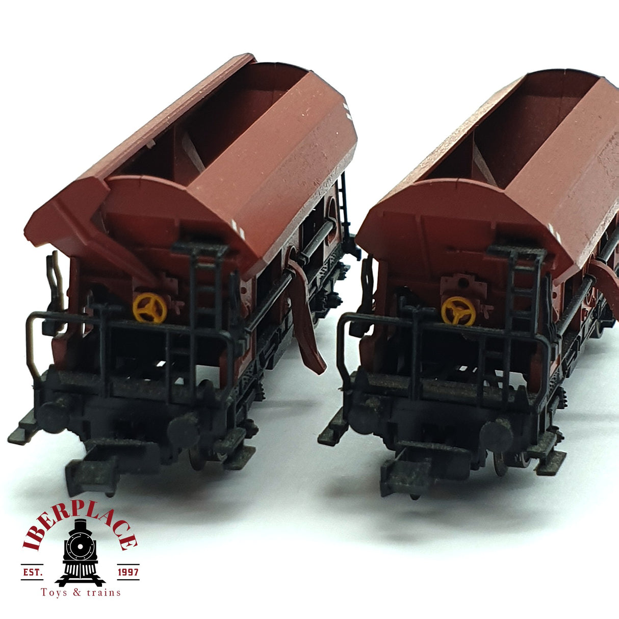 ♻️ 2da mano - 2x Fleischmann 8510 vagones Tolva DB  573 N escala 1:160 E16