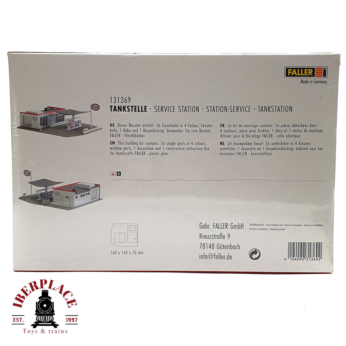 💡 Faller 131369 Gasolinera Kit de montaje H0 escala 1:87 E18