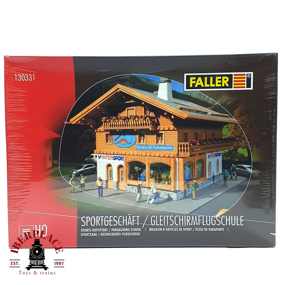 💡 Faller 130331 Casa con tiendas intersport y negocios Kit de montaje H0 escala 1:87 E18