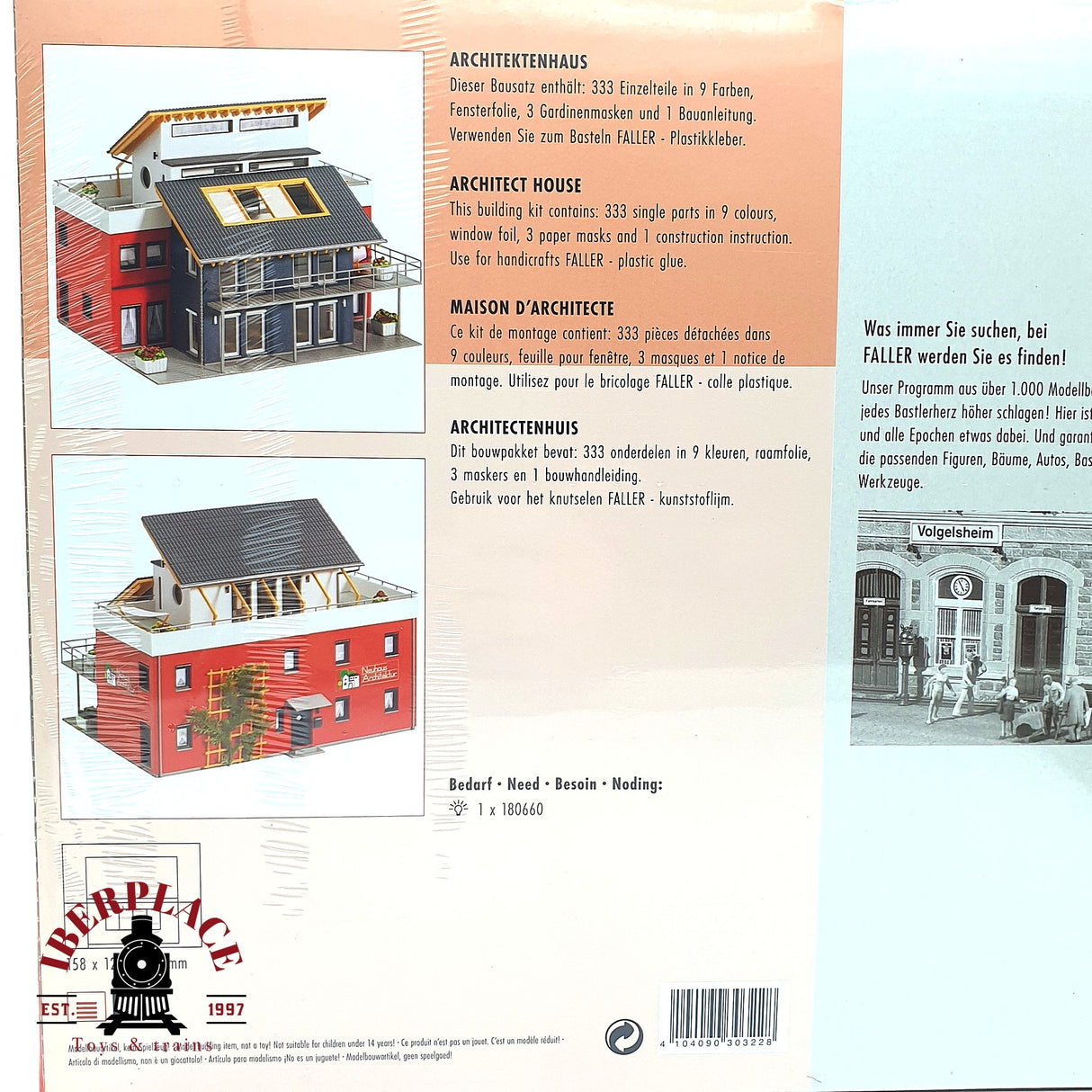 💡 Faller 130322 Casa de diseño Kit de montaje H0 escala 1:87 E18