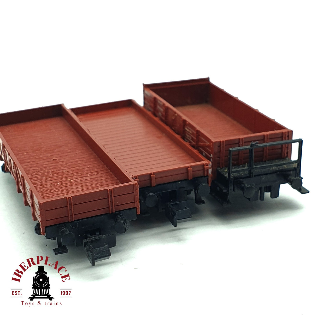 ♻️ 2da mano - 2x Fleischmann Arnold vagones plataforma DR DB N escala 1:160 E16