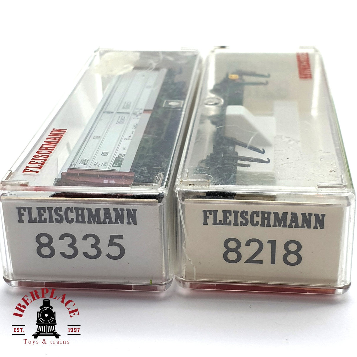 ♻️ 2da mano - 2x Fleischmann 8218 8335 vagones mercancias DB N escala 1:160 E16